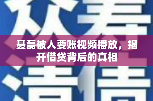 聂磊被人要账视频播放，揭开借贷背后的真相